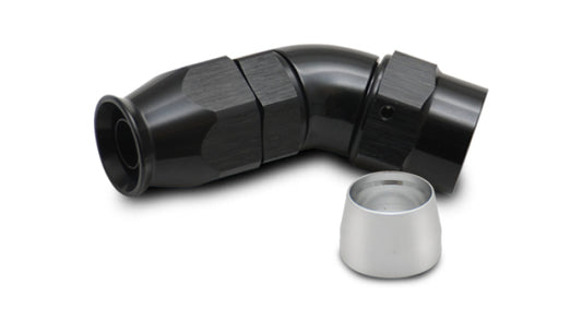 Vibrant 1 Piece PFTE Hose End -16 AN 45 Degree - awdtuningtx