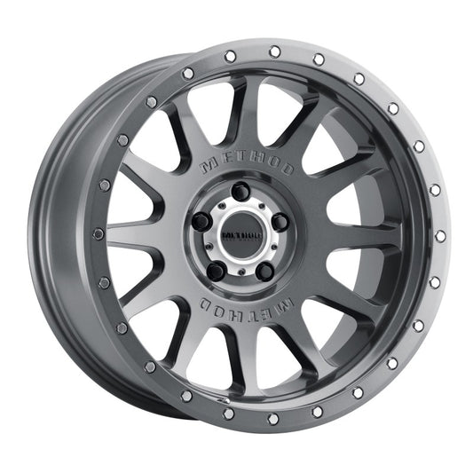 Method MR605 NV 20x10 -24mm Offset 5x5.5 108mm CB Gloss Titanium Wheel - awdtuningtx