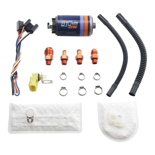 Deatschwerks DW810 Brushless Series 810lph In-Tank Brushless Fuel Pump w/ 9-1002 Install kit - awdtuningtx
