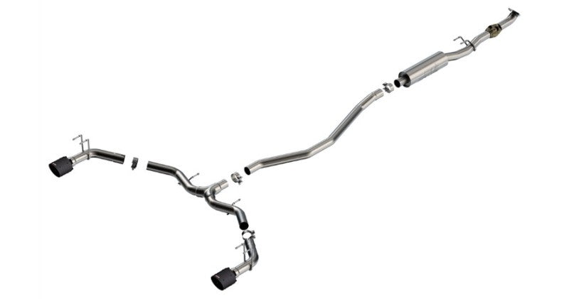 Borla 2023 Integra/22-23 Civic Si 1.5L 4 CYL. MT FWD 4DR 2.50in S-Type Catback Exhaust Carbon Fiber - awdtuningtx