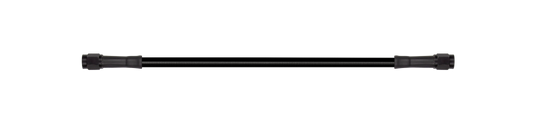 Goodridge 12in Universal Brake Line Assembly w/Black Zinc Fittings & Black Hose - awdtuningtx