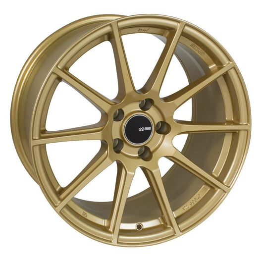 Enkei TS10 18x8 45mm Offset 5x100 Bolt Pattern 72.6mm Bore Dia Gold Wheel - awdtuningtx