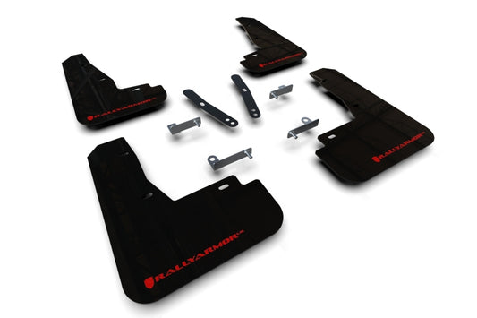 Rally Armor 22-23 Kia EV6 Black UR Mud Flap Red Logo - awdtuningtx