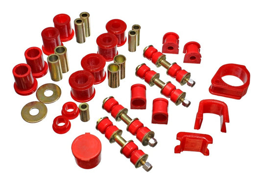 Energy Suspension 97-01 Ford Escort/ZX2 Red Hyper-flex Master Bushing Set - awdtuningtx