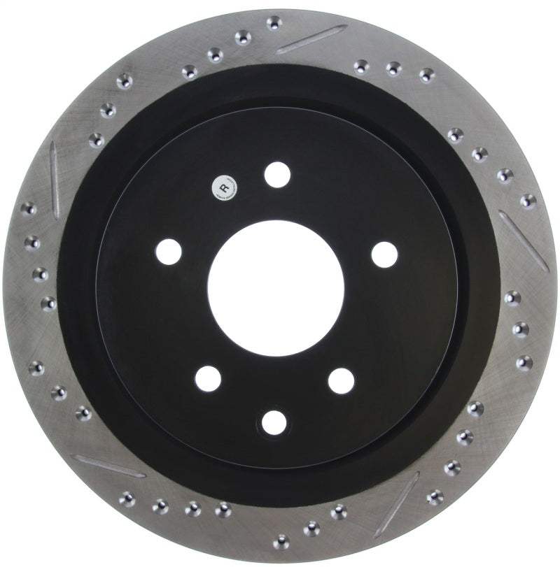 StopTech 06-07 350Z / 05-07 G35 / 06-07 G35X SportStop Slotted & Drilled Rear Right Rotor - awdtuningtx