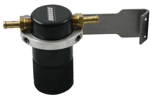 Moroso 08-14 Cadillac CTS-V Air/Oil Separator Catch Can - Small Body - Billet Aluminum -Black Finish - awdtuningtx