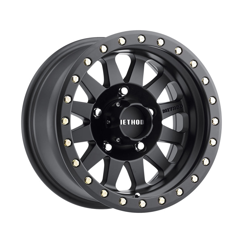 Method MR304 Double Standard 17x8.5 0mm Offset 5x150 116.5mm CB Matte Black Wheel - awdtuningtx