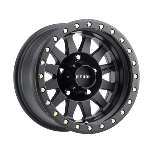 Method MR304 Double Standard 17x8.5 0mm Offset 5x150 116.5mm CB Matte Black Wheel - awdtuningtx