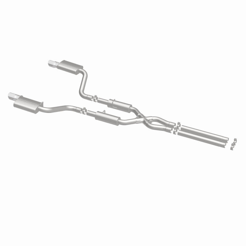 MagnaFlow 11-12 Dodge Charger SRT-8 Hemi Dual Split Rear Exit Stainless Cat-Back Performance Exhaust - awdtuningtx