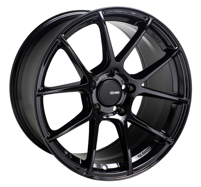 Enkei TS-V 18x8.5 5x114.3 45mm Offset 72.6mm Bore Gloss Black Wheel - awdtuningtx
