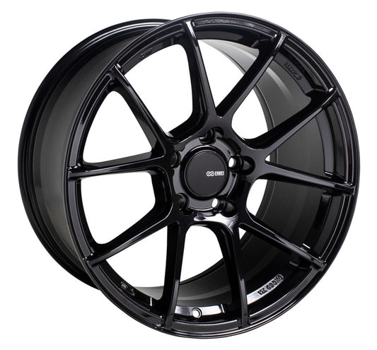 Enkei TS-V 18x8.5 5x114.3 45mm Offset 72.6mm Bore Gloss Black Wheel - awdtuningtx
