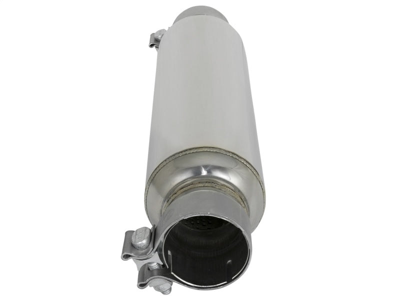 aFe MACH Force-Xp 304 Stainless Steel Resonator 2.5in Inlet/Outlet x 4in Dia x 15in Body x 19in L - awdtuningtx