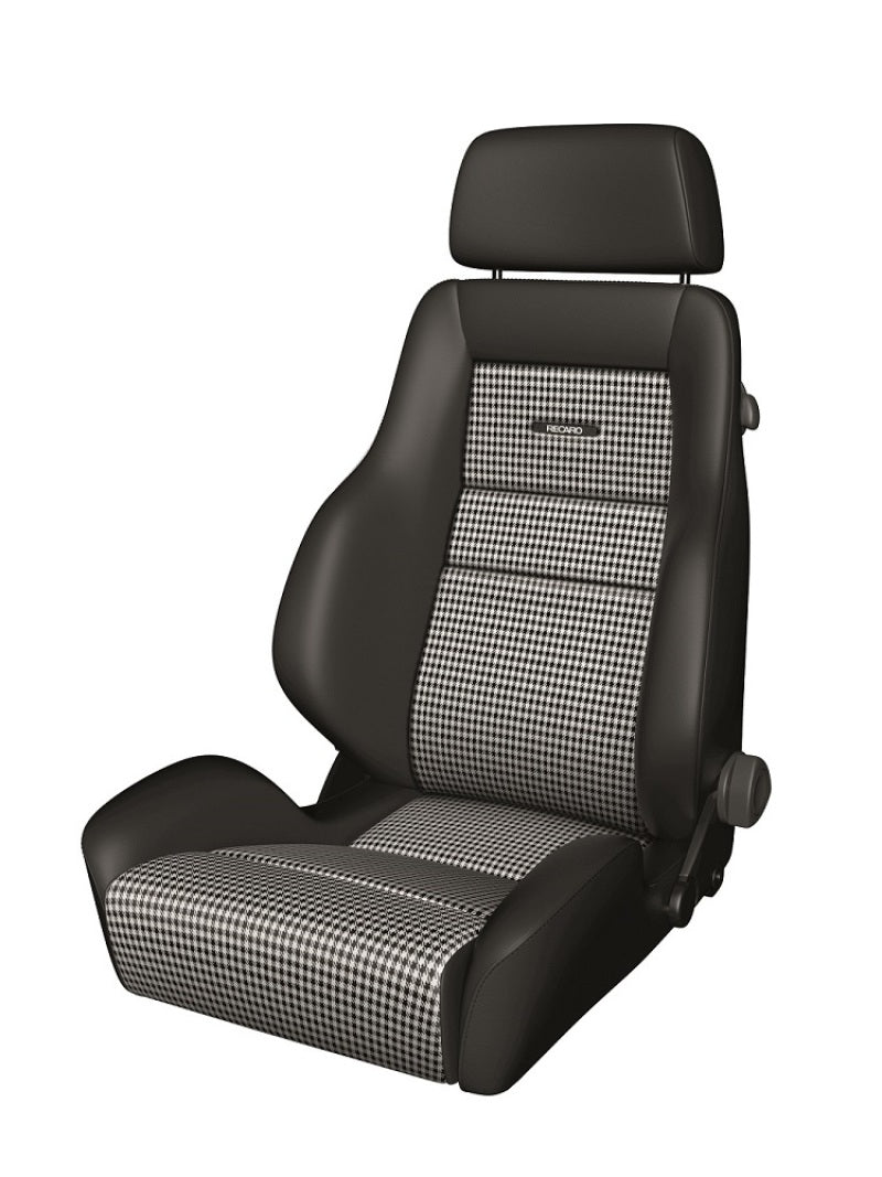 Recaro Classic LS Seat - Black Leather/Pepita Fabric - awdtuningtx