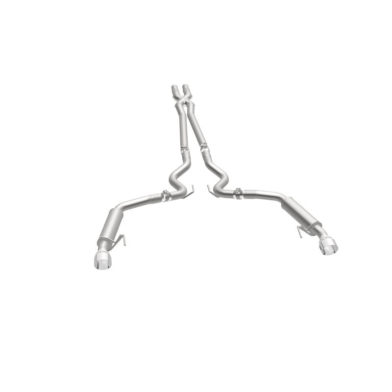 MagnaFlow Cat Back, SS, 2.5in, Competition, Dual Split Polished 4.5in Tips 2015 Ford Mustang V6 3.7L - awdtuningtx