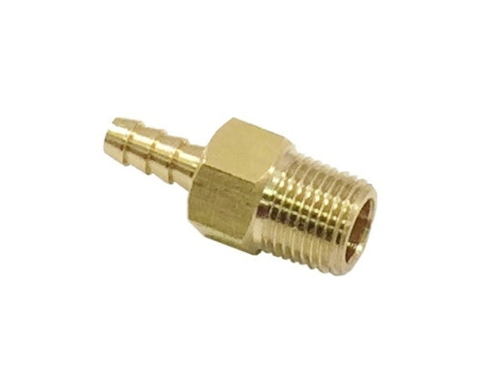 Torque Solution Brass 1/8 in NPT Fitting: Universal Straight Barb - awdtuningtx