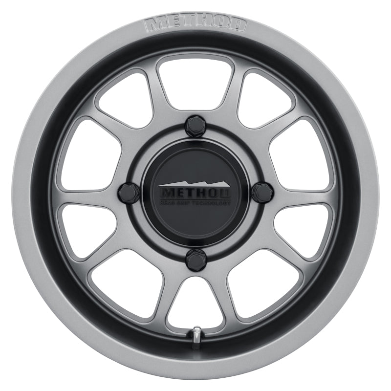 Method MR409 Bead Grip 15x7 / 5+2/38mm Offset / 4x136 / 106.25mm CB Steel Grey Wheel - awdtuningtx