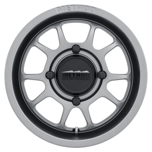 Method MR409 Bead Grip 15x7 / 5+2/38mm Offset / 4x136 / 106.25mm CB Steel Grey Wheel - awdtuningtx
