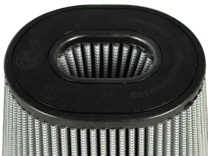 aFe MagnumFLOW Pro Dry S Air Filters 4F x (9x6-1/2)B x (6-3/4x5-1/2)T (INV) x 6-1/8 H in - awdtuningtx