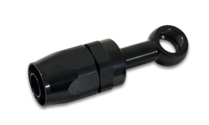 Vibrant -10AN Banjo Hose End Fitting for use with M16 or 5/8in Banjo Bolt - Aluminum Black - awdtuningtx