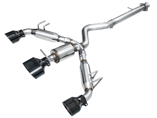 AWE Tuning 2023+ Toyota GR Corolla Track Edition Exhaust - Diamond Black Tips - awdtuningtx