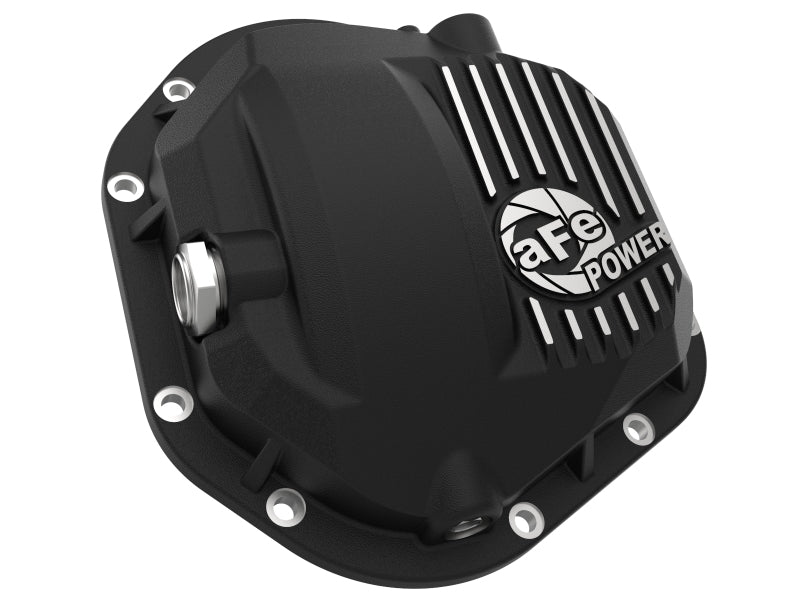 aFe Pro Series Front Diff Cover Black w/ Machined Fins 17-21 Ford Trucks (Dana 60) w/ Gear Oil - awdtuningtx