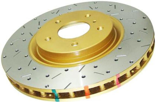 DBA 04-17 Subaru WRX STi Rear Crossdrilled & Slotted 4000 XS Series Rotor - awdtuningtx