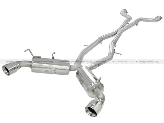 aFe Takeda 2.5inch SS Exhaust Cat-Back 09-13 Nissan 370Z V6 3.7L Polished Tips - awdtuningtx