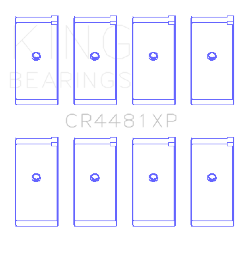 King Mitsubishi 4G63/4G64 6 Bolt 1st Gen DSM (Size STDX) Performance Rod Bearing Set - awdtuningtx