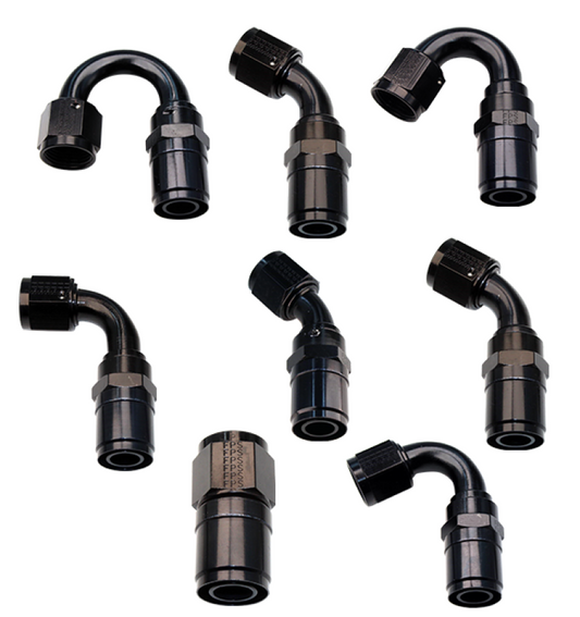Fragola -6AN Race-Rite Crimp-On Hose End 90 Degree - awdtuningtx