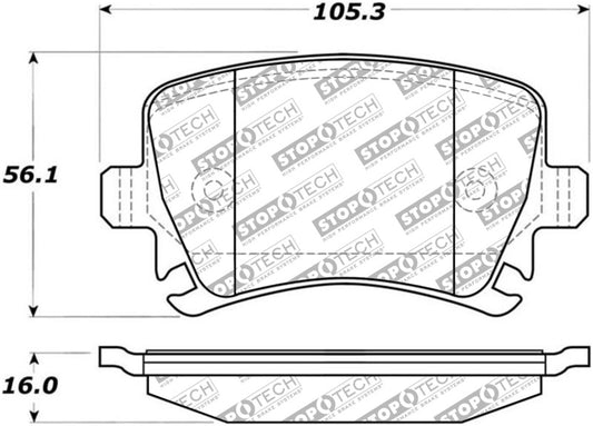 StopTech Street Select Brake Pads - Rear - awdtuningtx