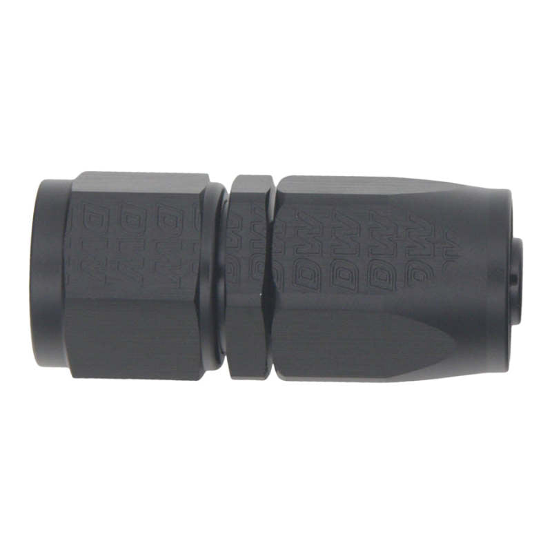 DeatschWerks 8AN Female Swivel Straight Hose End CPE - Anodized Matte Black - awdtuningtx