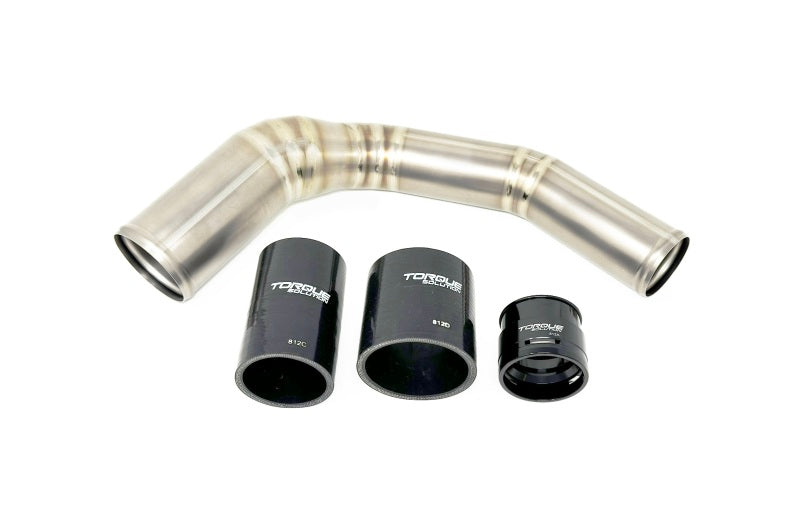 Torque Solution 2022+ Subaru WRX / 19-23 Subaru Ascent Titanium Top Mount Charge Pipe - Brushed - awdtuningtx