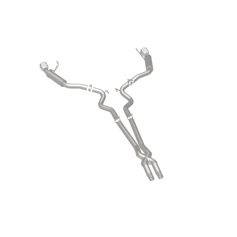 MagnaFlow Cat Back, SS, 2.5in, Competition, Dual Split Polished 4.5in Tips 2015 Ford Mustang V6 3.7L - awdtuningtx