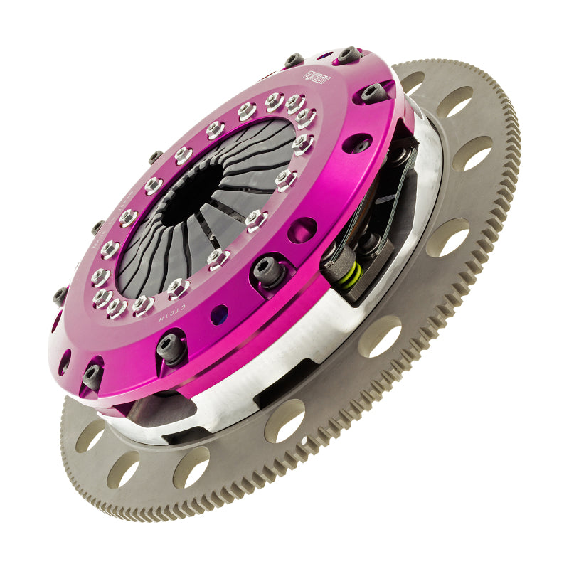 Exedy 96-16 Ford Mustang V8 4.6L/5.0L Hyper Twin Cerametallic Clutch Sprung Disc Push Type Cover - awdtuningtx