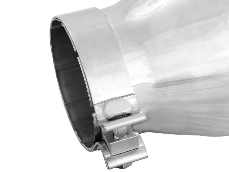 aFe Diesel Exhaust Tip Bolt On Polished 4in Inlet x 6in Outlet x 12in Length - awdtuningtx