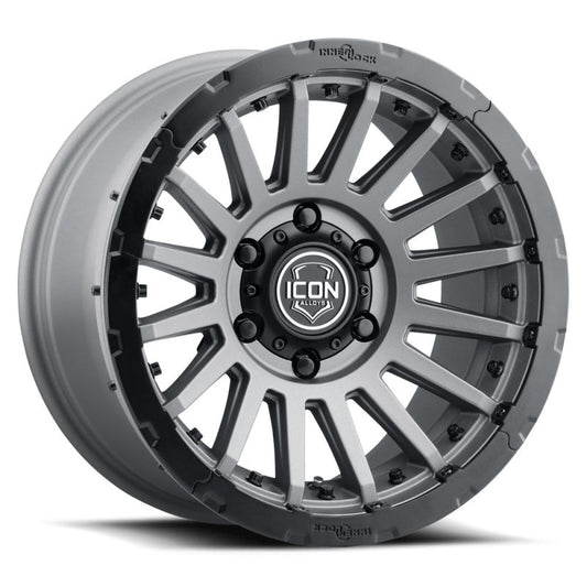 ICON Recon Pro 17x8.5 6x5.5 0mm Offset 4.75in BS 106.1mm Bore Charcoal Wheel - awdtuningtx