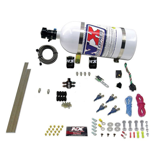 Nitrous Express 4 Cyl Gasoline EFI Nitrous Kit (50-250HP) w/10lb Bottle - awdtuningtx