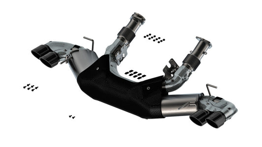 Borla 20-24 Chevy Corvette 6.2L V8 AT w/o NPP 3in S-Type Catback Exhaust - Black Chrome Tips - awdtuningtx