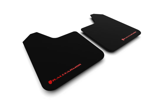 Rally Armor Universal Basic Mud Flap w/ Red Logo - Pair - awdtuningtx