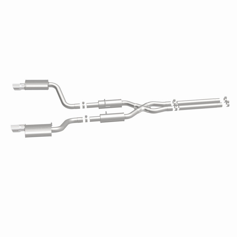 MagnaFlow 11-12 Dodge Charger SRT-8 Hemi Dual Split Rear Exit Stainless Cat-Back Performance Exhaust - awdtuningtx