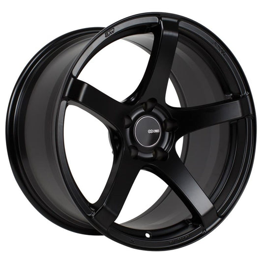 Enkei Kojin 17x8 40mm Offset 5x100 Bolt Pattern 72.6mm Bore Dia Matte Black Wheel - awdtuningtx