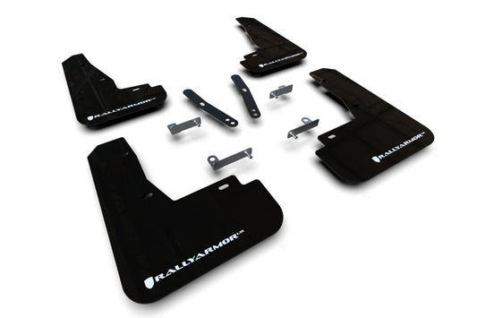 Rally Armor 22-23 Kia EV6 Black UR Mud Flap White Logo - awdtuningtx