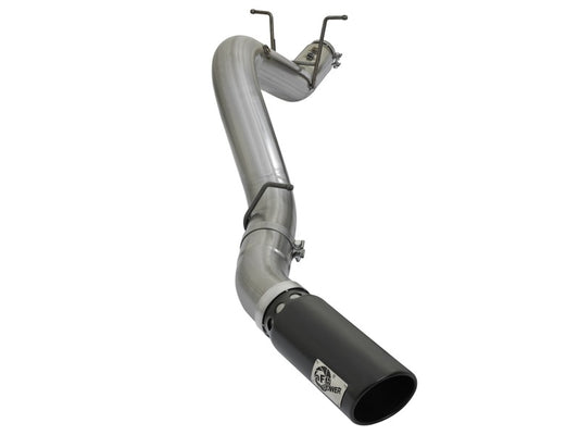 aFe LARGE BORE HD 5in 409-SS DPF-Back Exhaust w/Black Tip 2017 GM Duramax V8-6.6L (td) L5P - awdtuningtx