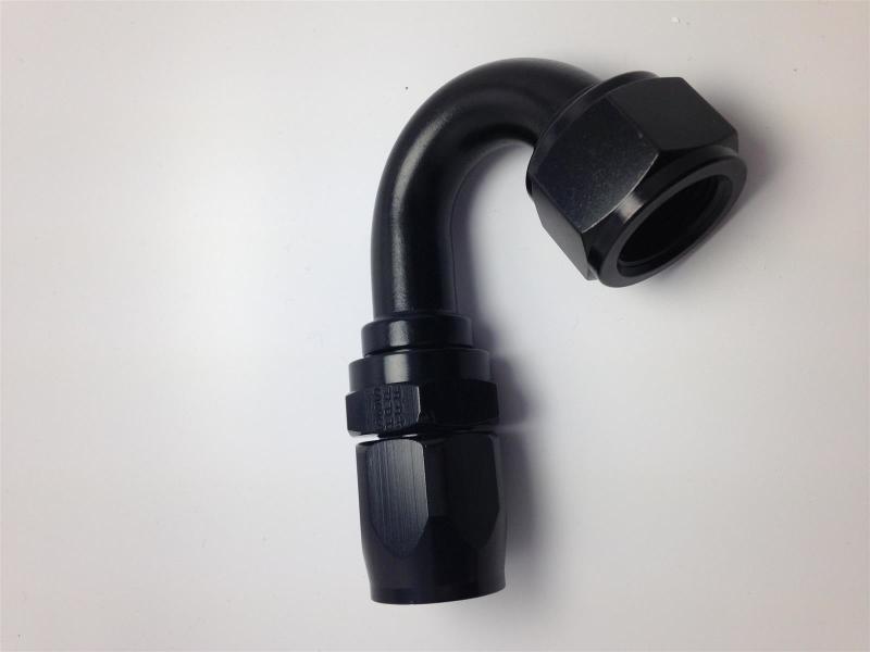 Fragola -16AN x 150 Degree Pro-Flow Hose End - Black - awdtuningtx