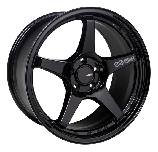 Enkei TS-5 18x8 5x100 45mm Offset 72.6mm Bore Gloss Black - awdtuningtx