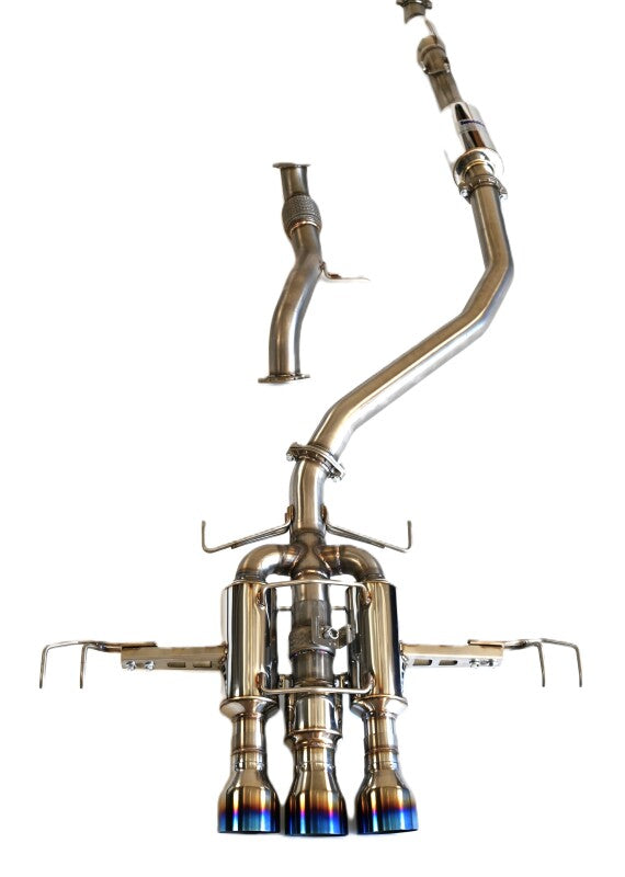 Invidia 22+ HONDA CIVIC TYPE-R FL5 R400 SINGLE LAYER TI TIP FULL CAT-BACK (NON POLISH PIPE) - awdtuningtx