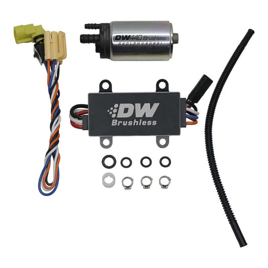 DeatschWerks DW440 440lph Brushless Fuel Pump w/+C102 Controller w/ Install Kit 14-19 Chevy Corvette - awdtuningtx