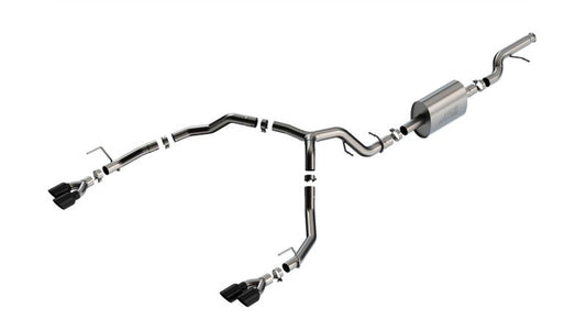 Borla 21-22 Chevy Tahoe 5.3L V8 2/4WD 4DR 3in/2.75in S-Type Cat-Back Exhaust w/ Black Chrome Tips - awdtuningtx