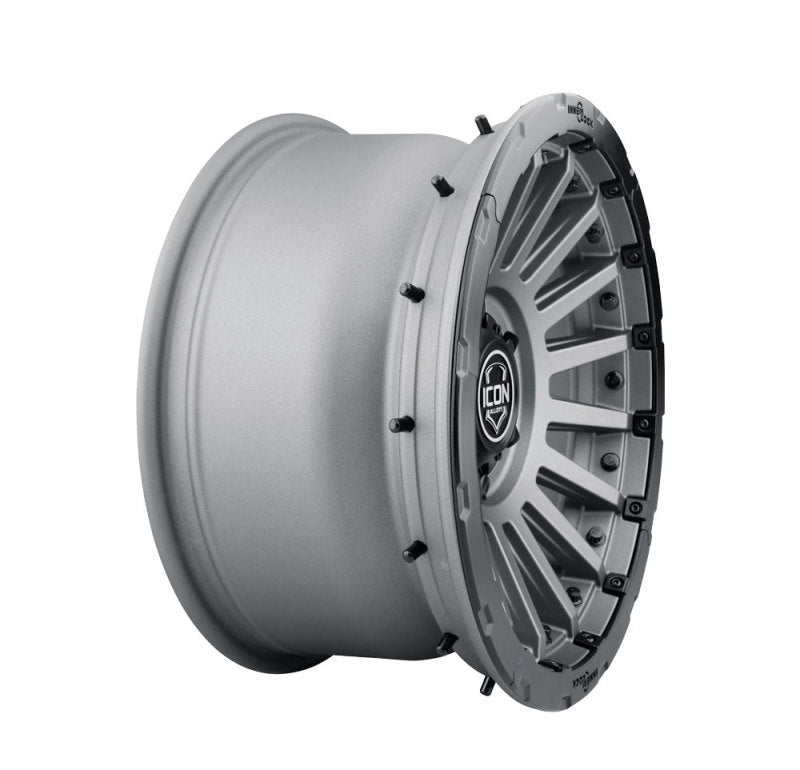 ICON Recon Pro 17x8.5 6x5.5 0mm Offset 4.75in BS 106.1mm Bore Charcoal Wheel - awdtuningtx