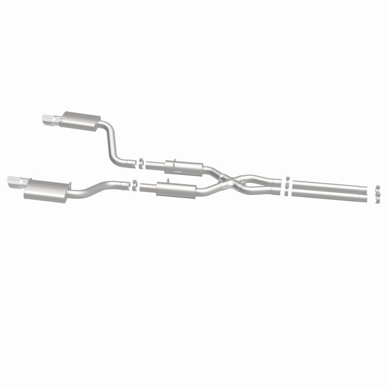 MagnaFlow 11-12 Dodge Charger SRT-8 Hemi Dual Split Rear Exit Stainless Cat-Back Performance Exhaust - awdtuningtx